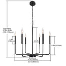Modern Black Gold Nordic Living Room Chandelier by Ljojo - Interior Lighting Pendant Fixture