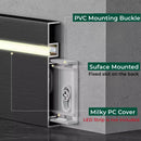 Ljojo LED Skirting Line Aluminum Profiles Conner Baseboard for Stair Floor Wall Decor