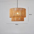 Bohemian Handmade Rattan Chandelier for Bedroom Decor by Ljojo