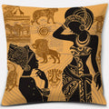 Ethnic African Women Pillowcase by Ljojo | Polyester Cushion Cover for Car & Sofa