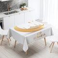 Elegant Ramadan Calligraphy Tablecloth by Ljojo