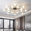 Vintage Ceiling Light Ball Glass Lamp Gold G9 for Living Room Kitchen by Ljojo