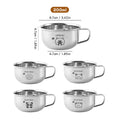 Ljojo Mini Stainless Steel Kids Tumbler Handle Milk Coffee Mug Drinkware