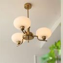 Ljojo Mid Century Bauhaus Cream Glass Chandeliers for Living Room Bedroom Bar