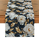Ljojo 3D Effect Floral Table Runner for Farmhouse Dining Decor