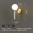 LED G9 5W Marble Wall Lamp - Modern Nordic Minimalist Round Ball Wall Lamp by Ljojo