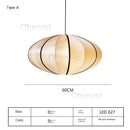 Nordic Style Japanese Chandelier Silk Zen Pendant Light by Ljojo