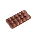 Ljojo 15-Hole Silicone Chocolate Mold: Creative Jelly Candy Cake Ice Grid Baking Mould