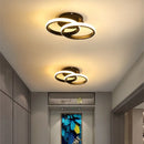 Modern LED 2-Ring Ceiling Light - Interior Decor Lighting for Aisle, Balcony, Office by Ljojo