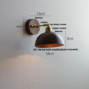 Ljojo LED Wall Sconce Walnut Wood Rotate Stair Light Fixture Nordic Modern Style