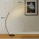 Ljojo Modern Minimalist Fishing Floor Lamps | Black/White Designer Lights for Home Room Decoration
