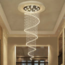 Ljojo Luxury K9 Crystal Chandelier for Double Staircase Living Room