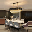 Crystal Pendant Light Modern Luxury Chandelier for Dining Room Bedroom - Ljojo