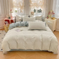Ljojo 2025 Spring Summer Quilt Cover Set 13070 High-Count Cotton Bedding
