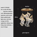 Ljojo Modern Acrylic Led Chandelier | Living Dining Room Pendant Light for Home Decor Lighting