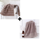 Ljojo 100% Cotton Hand Face Towels Set: White Brown Grey Blue Mixed Color Hotel Home Bath Towel Washcloth Set