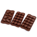 Ljojo 15-Hole Silicone Chocolate Mold: Creative Jelly Candy Cake Ice Grid Baking Mould