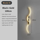 LED Wall Light Long Strip Bedside Lamp - Modern Indoor Bedroom Lighting by Ljojo