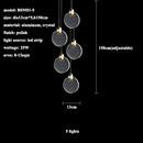 Modern Lustre Bubble Crystal Pendant Light for Living Dining Room Decor by Ljojo