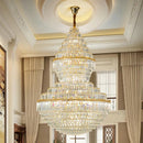 Ljojo Luxury Crystal Chandelier for Villa Living Room with Stunning Hollow Design