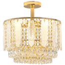 Ljojo Luxury Crystal Chandelier: Elegant LED Dining Room Bedroom Lamp