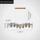 Ljojo Luxury Crystal Chandelier with LED Lighting for Living Room Décor
