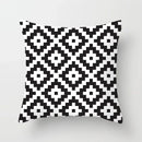 Geometric Black Yellow Cushion Covers - Ljojo Modern 18" Throw Pillow Case