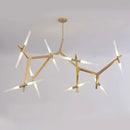 Nordic Minimalist Crystal Chandelier LED Pendant Light for Dinning Living Room by Ljojo
