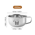 Ljojo Mini Stainless Steel Kids Tumbler Handle Milk Coffee Mug Drinkware