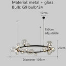 Circular Ring LED Pendant Lights Chandelier for Living Room - Modern Minimalist Luxury by Ljojo
