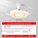 Bohemian Flower Design Invisible Fan Lamp by Ljojo - Full Spectrum Light