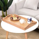 Bamboo Mini Dining Table for Breakfast & Dessert, Ljojo Living Room Bedroom Essential
