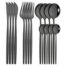 Ljojo 16-Piece Stainless Steel Cutlery Set Dinnerware Flatware Kitchen Tableware