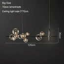 Nordic Design LED Pendant Lights: Sleek Glass Bubble Hanging Lamp by Ljojo