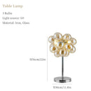 Ljojo Magic Beans Glass Bubble Chandelier: Nordic Fashion Pendant Light for Living Room Dining Office