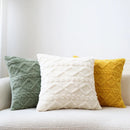 Fuzzy Short Wool Fleece Throw Pillow Cover for Sofa, Ljojo Branded Square Patterned Plush Cushion