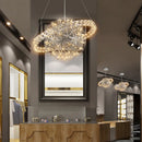 Modern Firework Ball LED Chandelier Fixture Stainless Steel Home Decor Lighting Ljojo