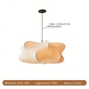Large Silk Pendant Light Japanese Zen Chandelier for Living Room by Ljojo
