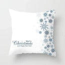 Blue Winter Snowflake Pillowcase for Stylish Christmas Decor by Ljojo