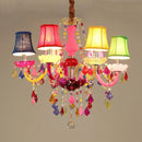 Modern Crystal Chandelier Pendant Light for Bedroom Living Room by Ljojo