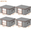 Ljojo™ Large Capacity Foldable Storage Box with Handles and Zipper