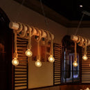 Ljojo Retro Hemp Rope Chandelier Base LED Lights Holder AC220V Home Restaurant Lighting