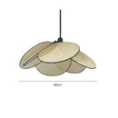 Ljojo Lotus Leaf Bamboo Weaving Chandelier Zen Tea Room Japanese Restaurant Lamp