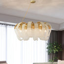 American Postmodern Light Luxury Tassel Crystal Chandelier for Dining Room by Ljojo