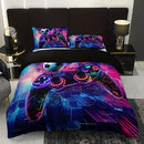 Ljojo 3D Basketball Controller Quilt Cover Set with 2 Pillowcases, High-definition Printing