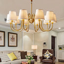 Ljojo Medieval Copper Chandelier Retro Dining Room Luxury Hanging Lamp