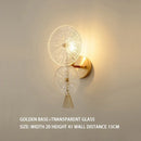 Ljojo Modern Glass Wall Lamps for Bedroom Study - Nordic Simple Lighting Fixture