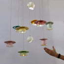 Colorful Tea Cup Pendant Lamps LED Ceramic Hanging Lamp - Ljojo