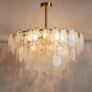 Modern Crystal Glass Chandelier Pendant Light Fixture for Living Room Dining Bedroom by Ljojo