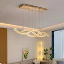 Ljojo Luxury Crystal Pendant Chandelier with Remote Control Dimmable Lights